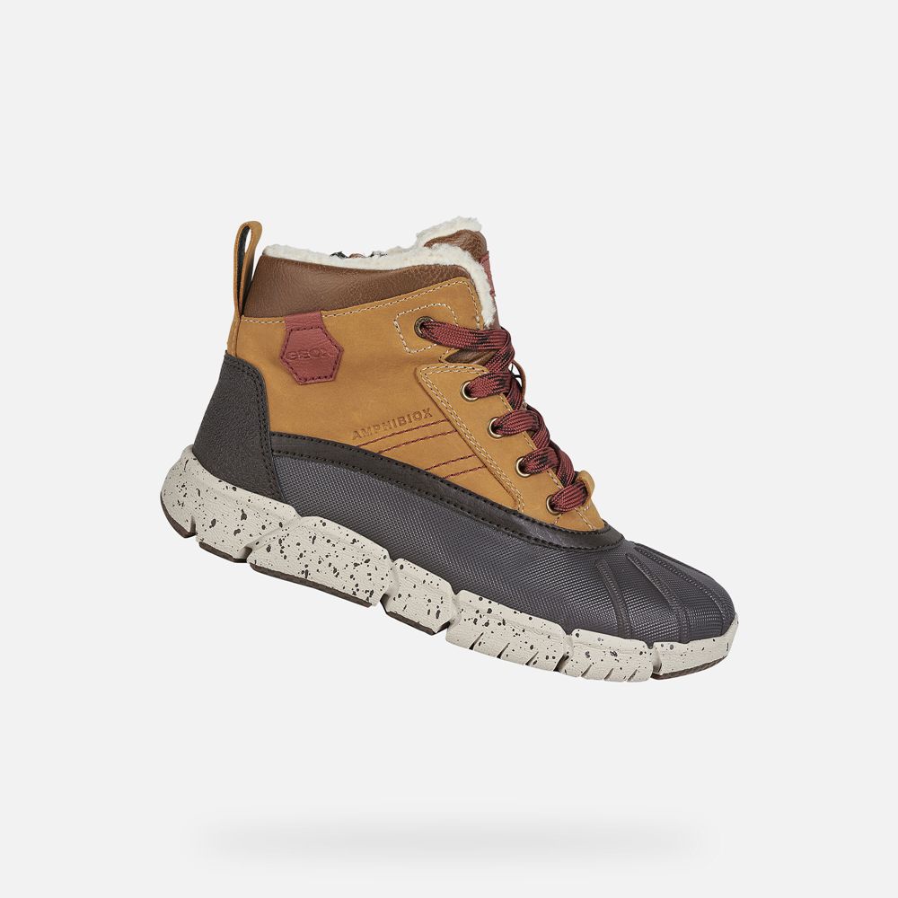 Geox Erkek Çocuk Bot Kahverengi - Flexyper Abx - TVO-021794